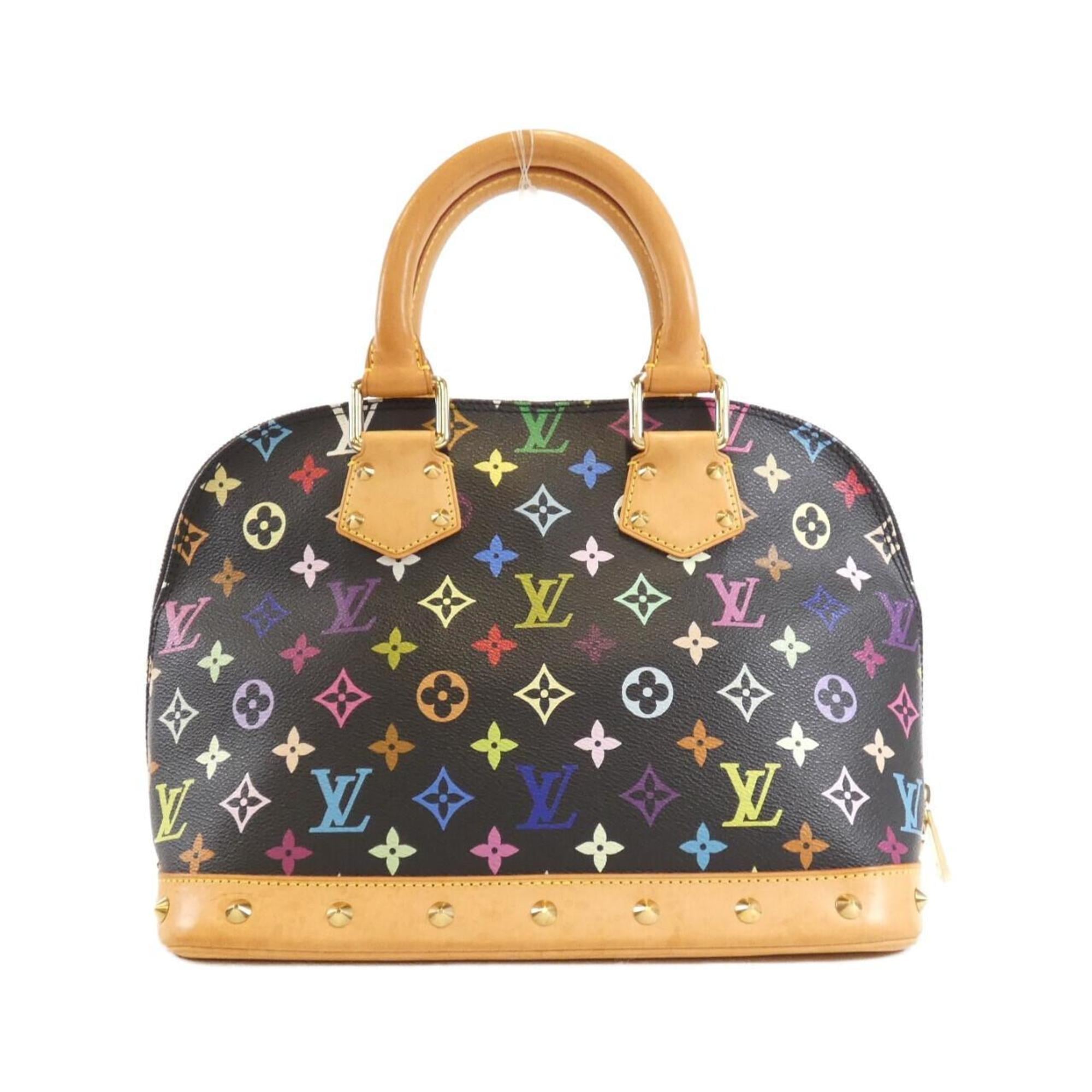 Louis Vuitton Black Coated Canvas Handbag
