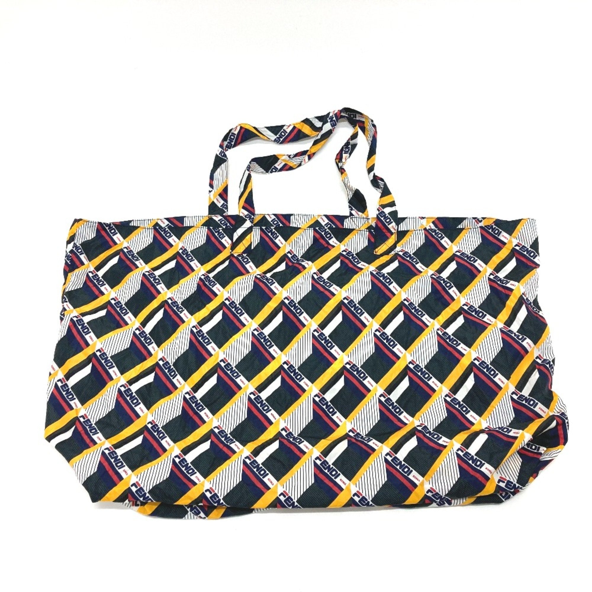 Fendi White Leather Tote Bag