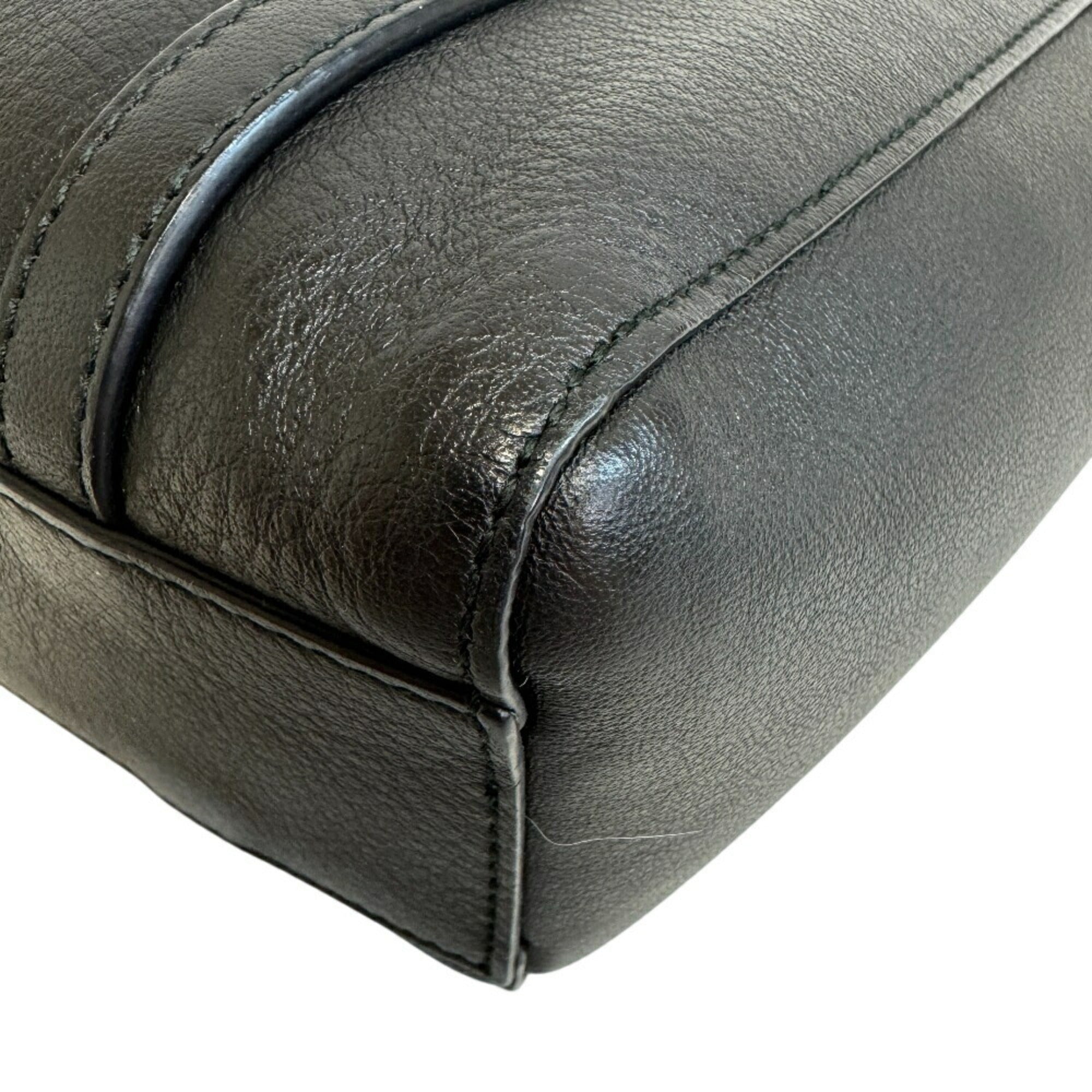 Balenciaga Black Leather Hand