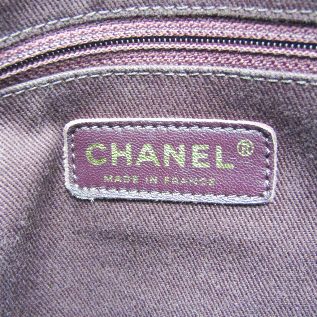 Chanel Matelasse Black Navy Grained Calfskin Tote Bag