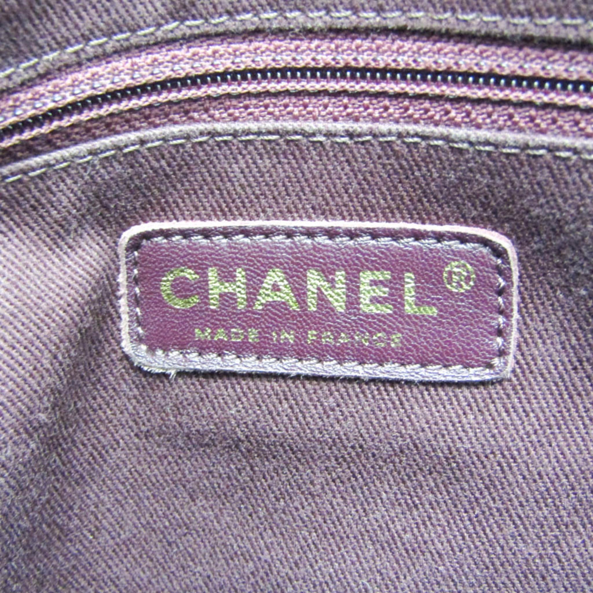 Chanel Matelasse Black Navy Grained Calfskin Tote Bag