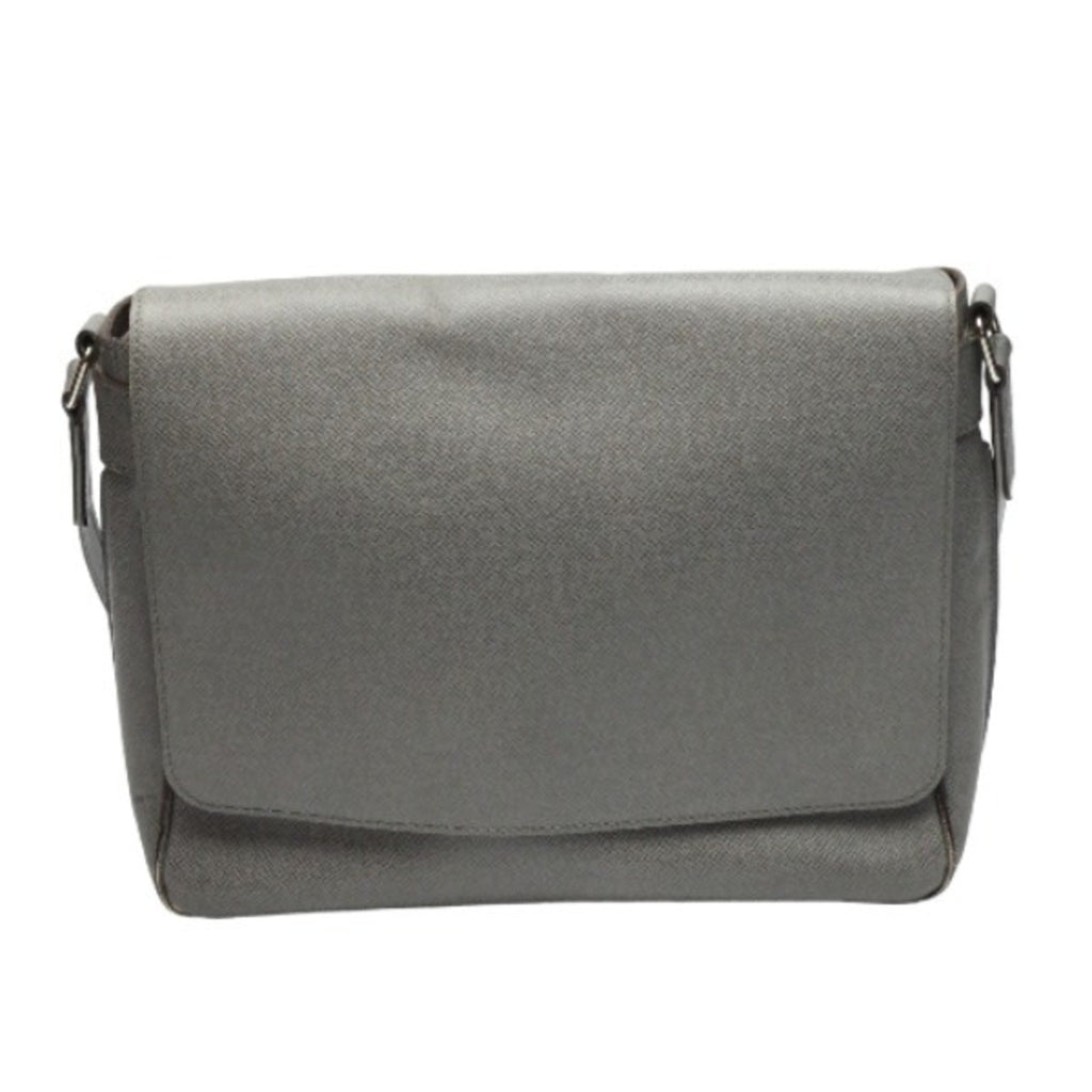 Louis Vuitton Gray Taiga Leather Shoulder Bag