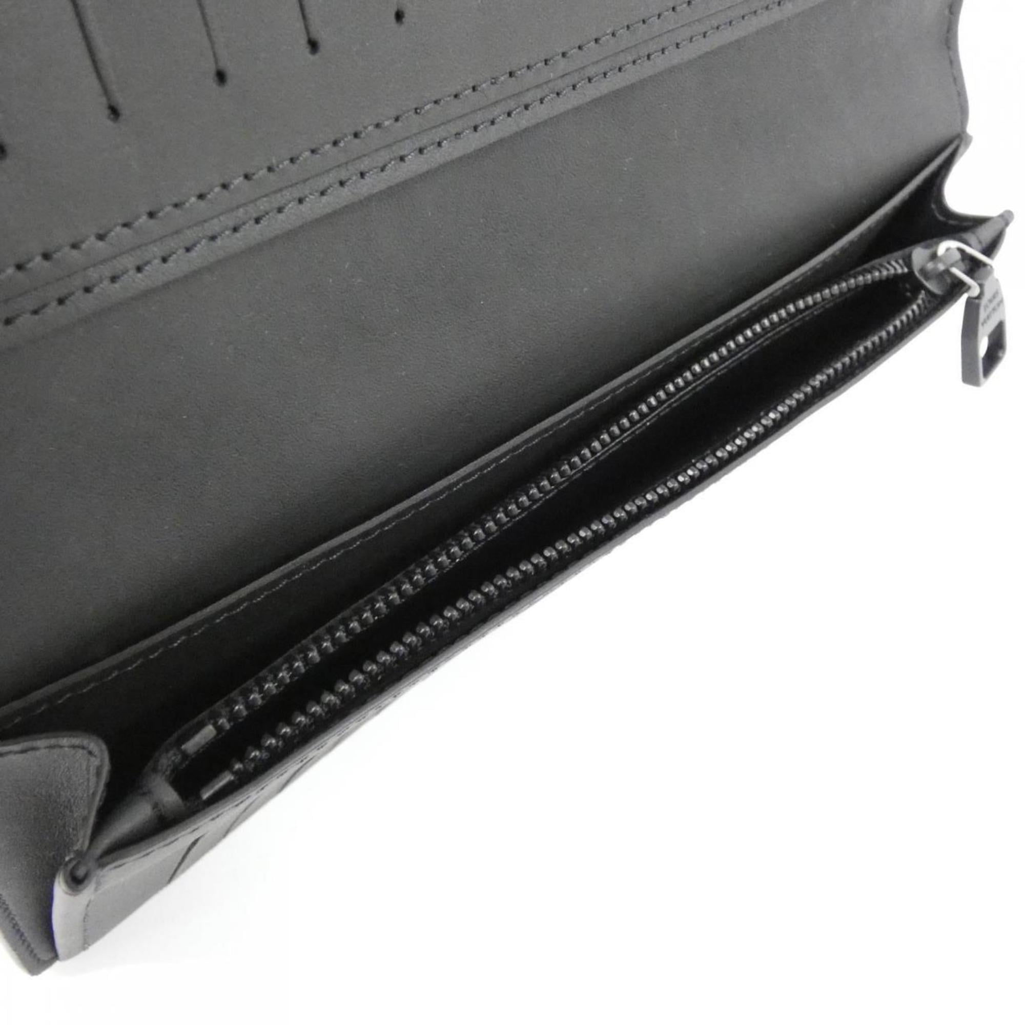Louis Vuitton Black Leather Long Wallet
