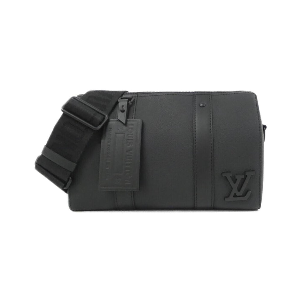 Louis Vuitton Black Leather Shoulder Bag