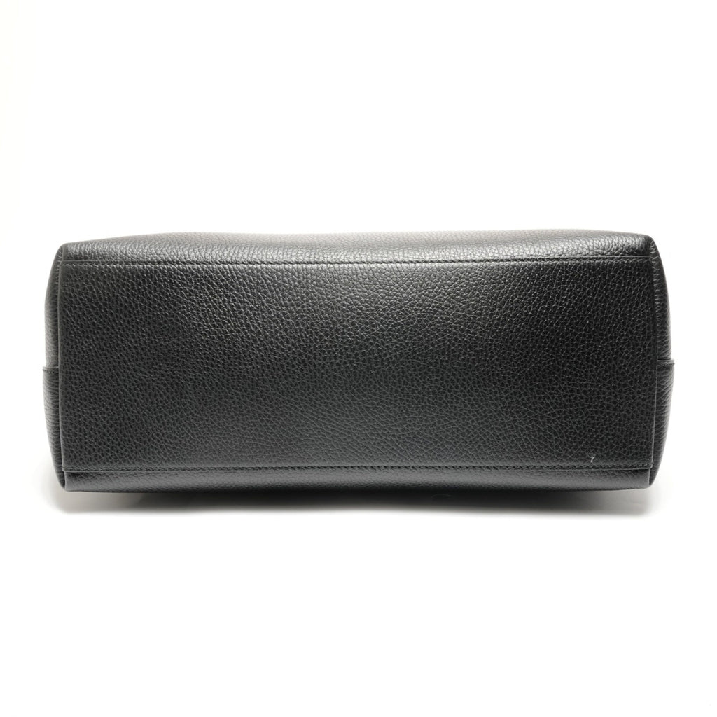 Gucci Black Leather Tote Bag (Pre-Owned)