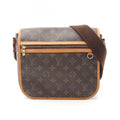 Louis Vuitton Brown Coated Canvas Leather Shoulder Bag