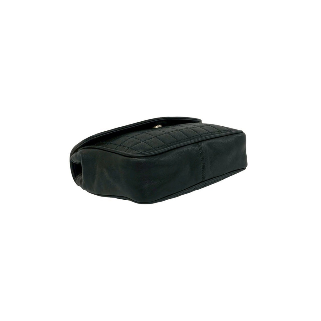 Celine Black Leather Shoulder Bag