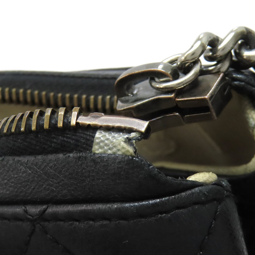 Chanel Black Leather Tote Bag