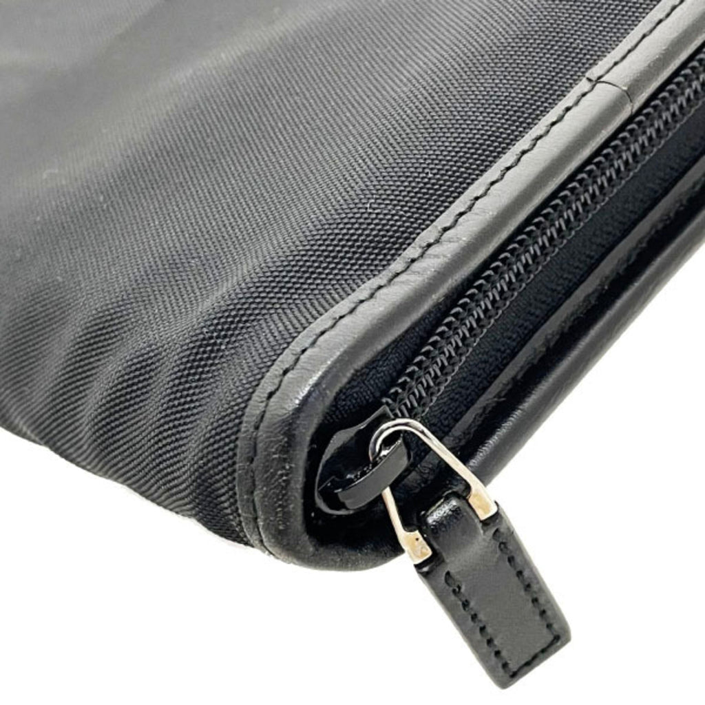 Gucci Black Nylon Leather Pouch (Pre-Owned)