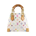 Louis Vuitton Multi-Color White Coated Canvas Handbag