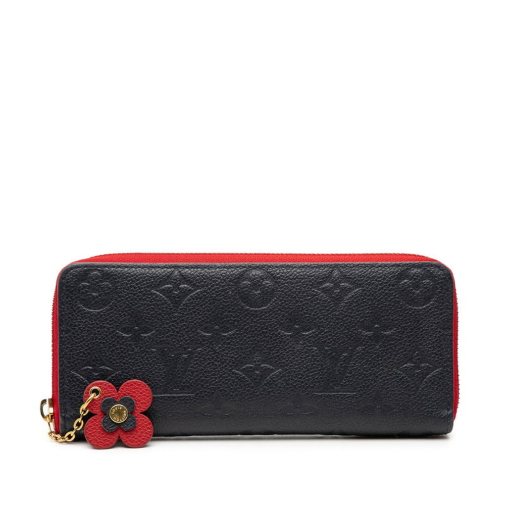 Louis Vuitton Marine Rouge Navy Leather Long Wallet