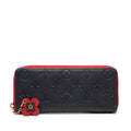 Louis Vuitton Marine Rouge Navy Leather Long Wallet