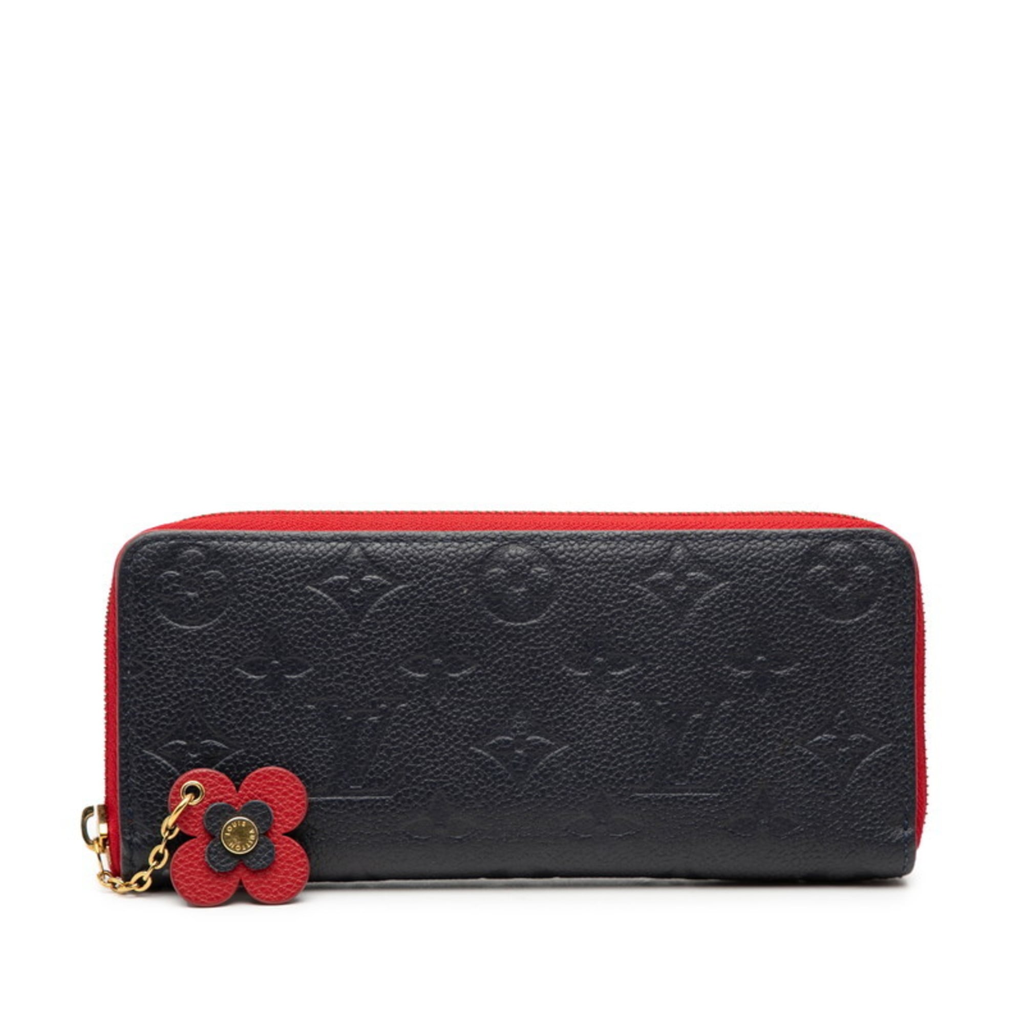 Louis Vuitton Marine Rouge Navy Leather Long Wallet
