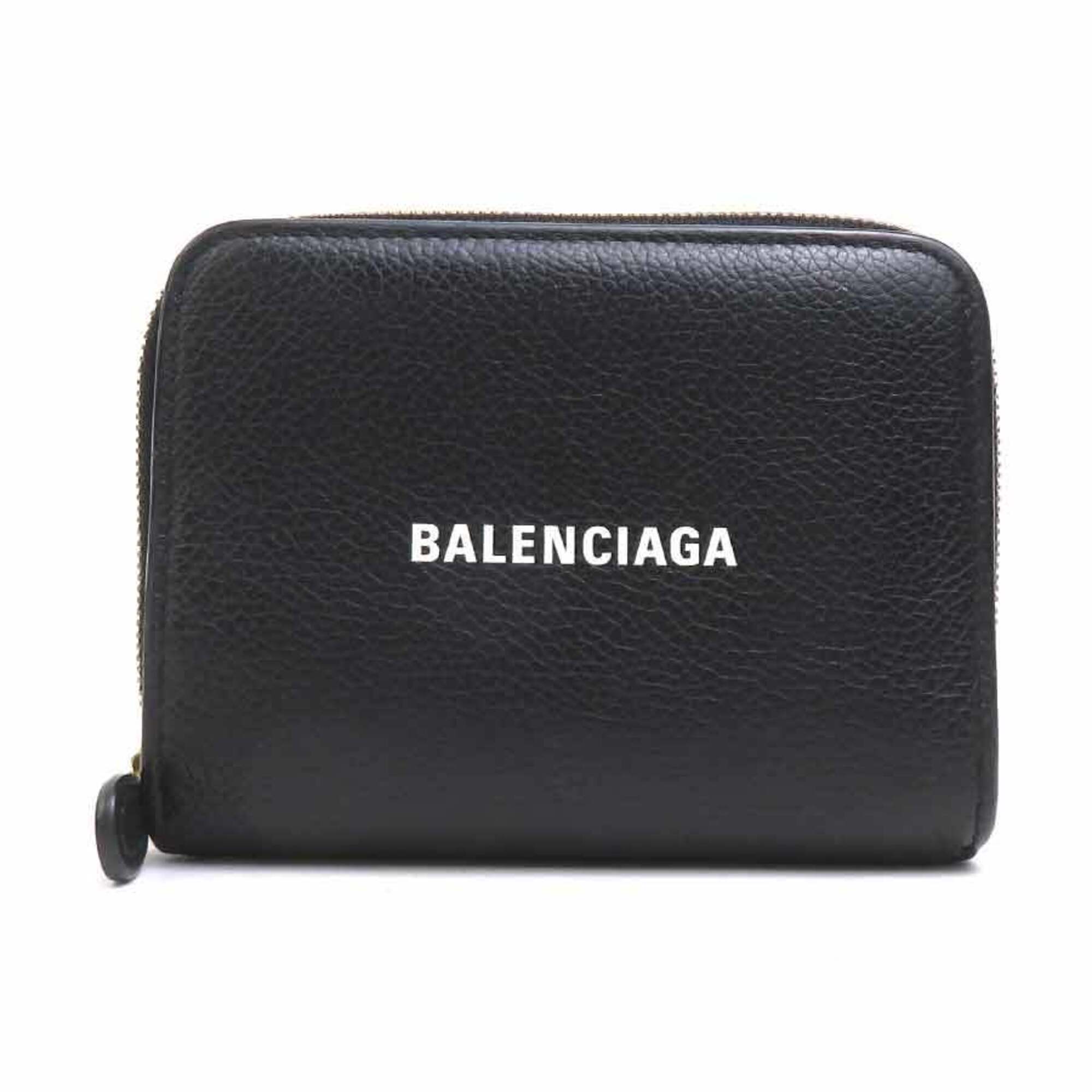 Balenciaga Black Leather Wallet (Bi-Fold)