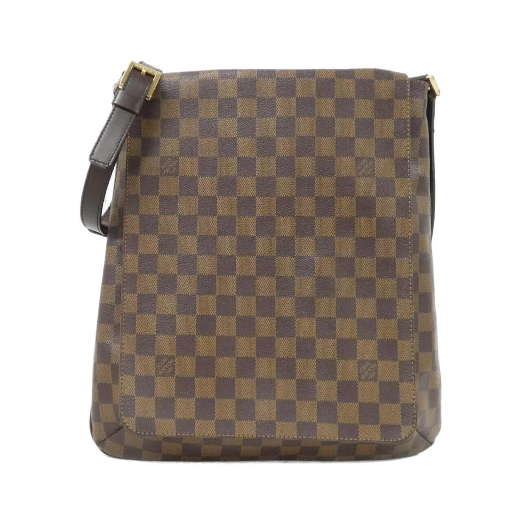 Louis Vuitton Brown Coated Canvas Shoulder Bag