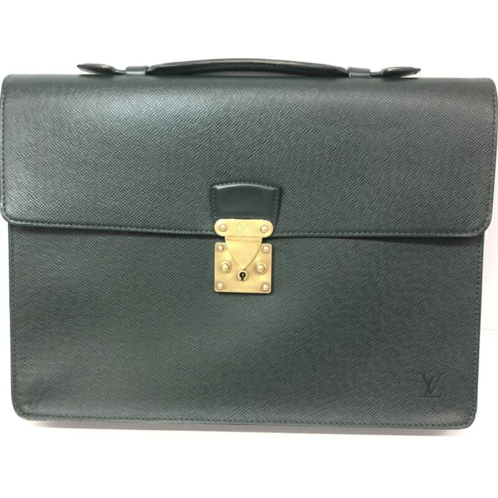 Louis Vuitton Taiga Green Briefcase