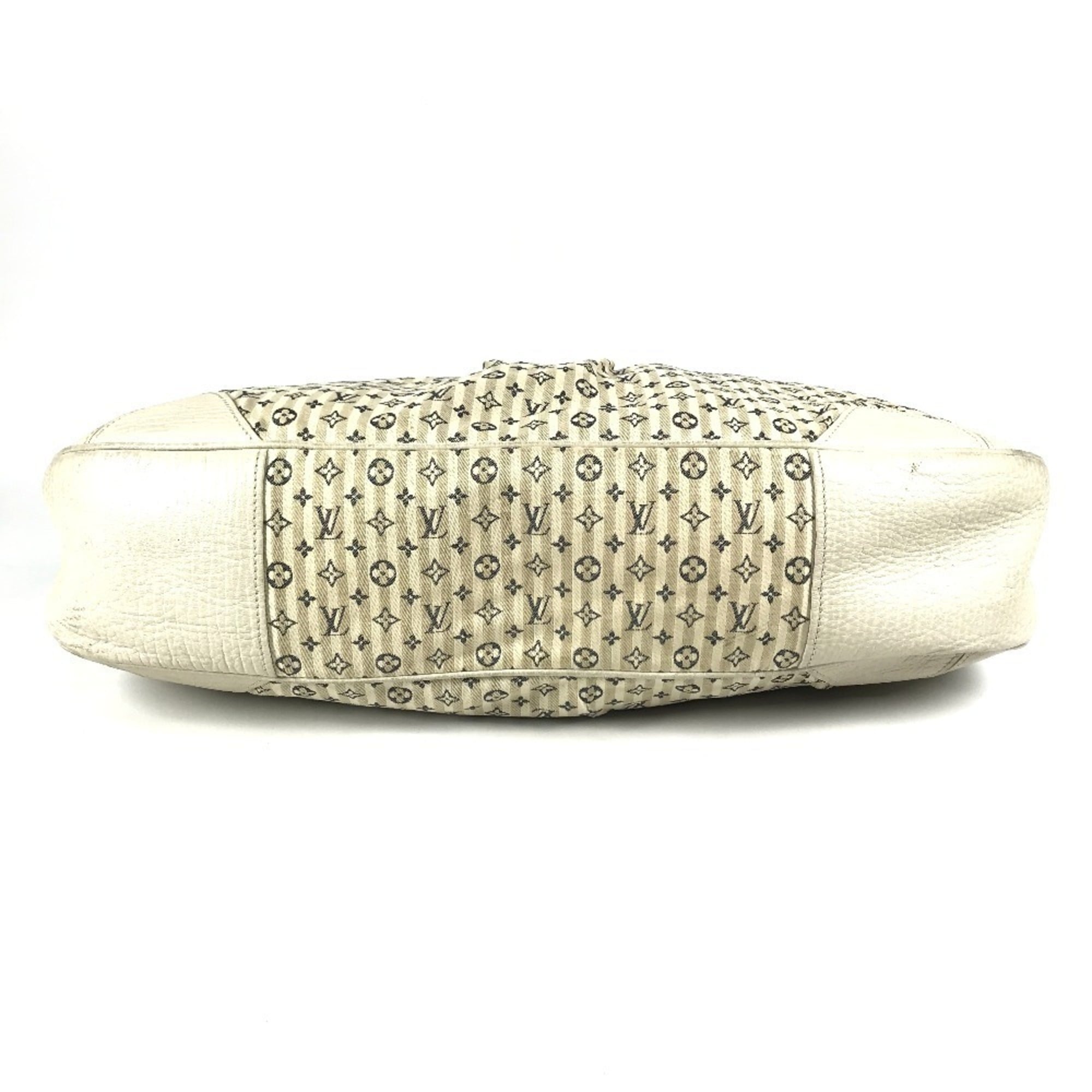 Louis Vuitton Monogram Mini Lin Beige White Monogram Mini Lin Handbag Tote Bag