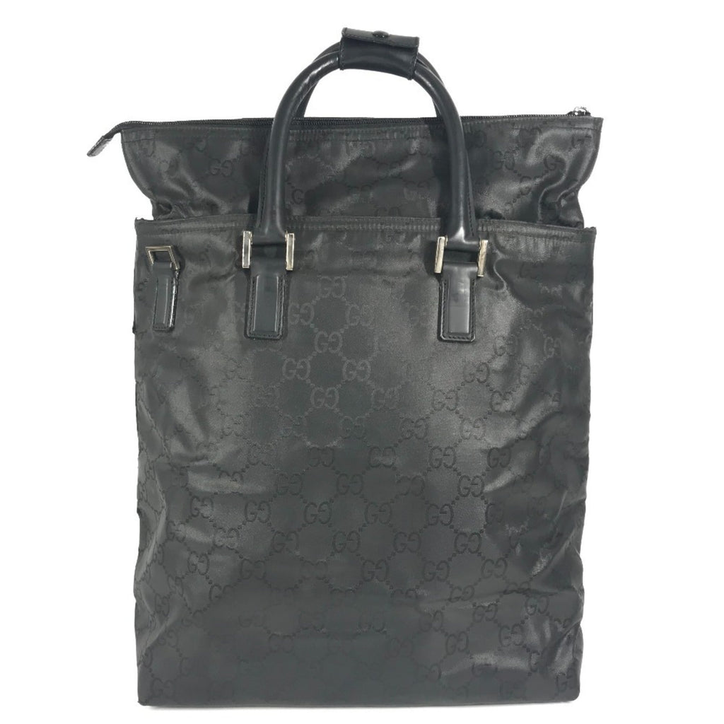 Gucci Black Nylon Handbag Tote Bag (Pre-Owned)
