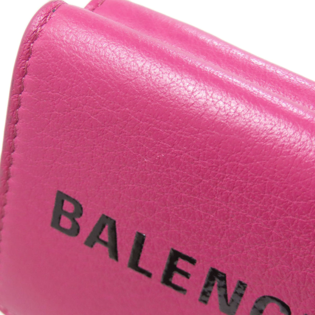 Balenciaga Pink Leather Wallet (Tri-Fold)