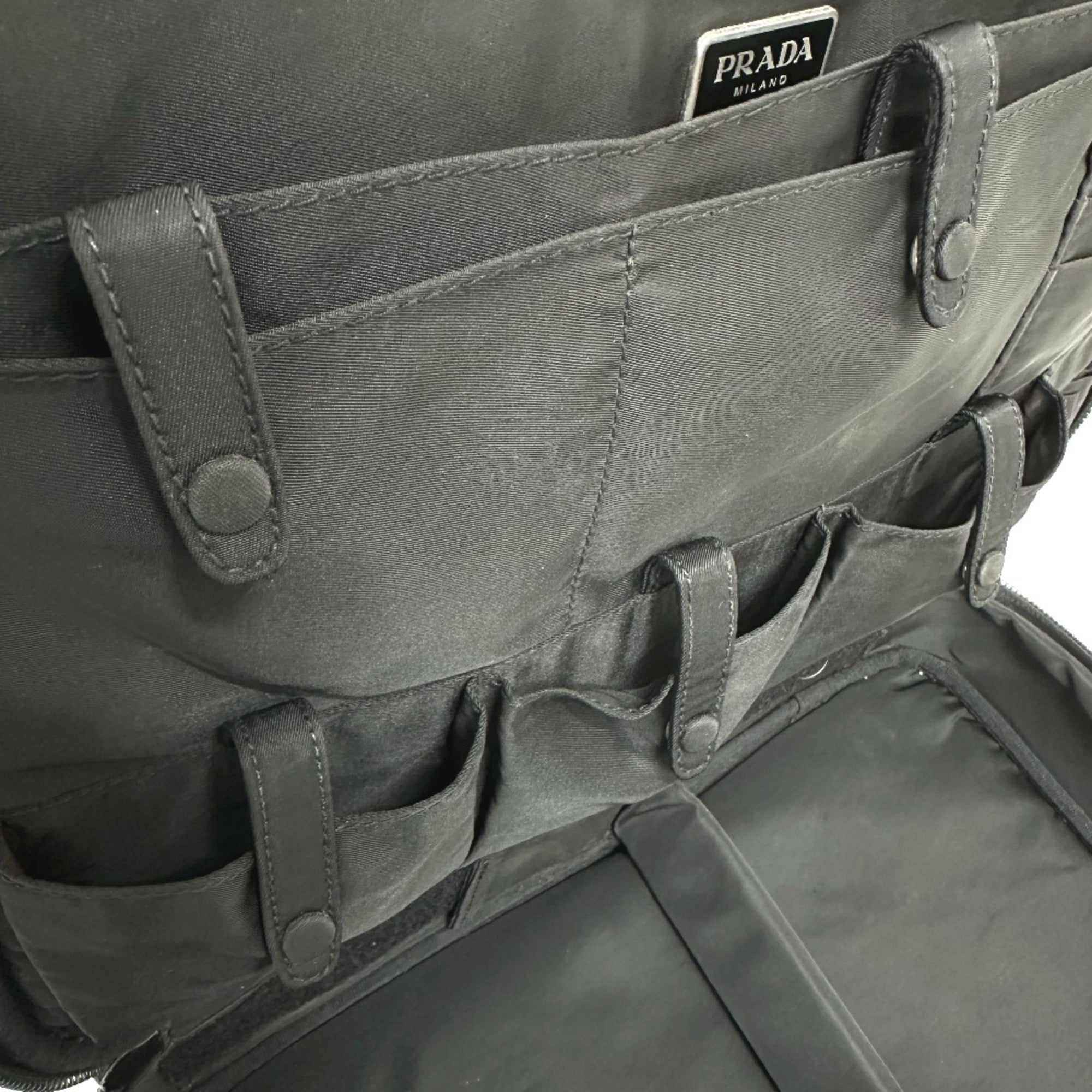 Prada Black Nylon Briefcase Shoulder Bag