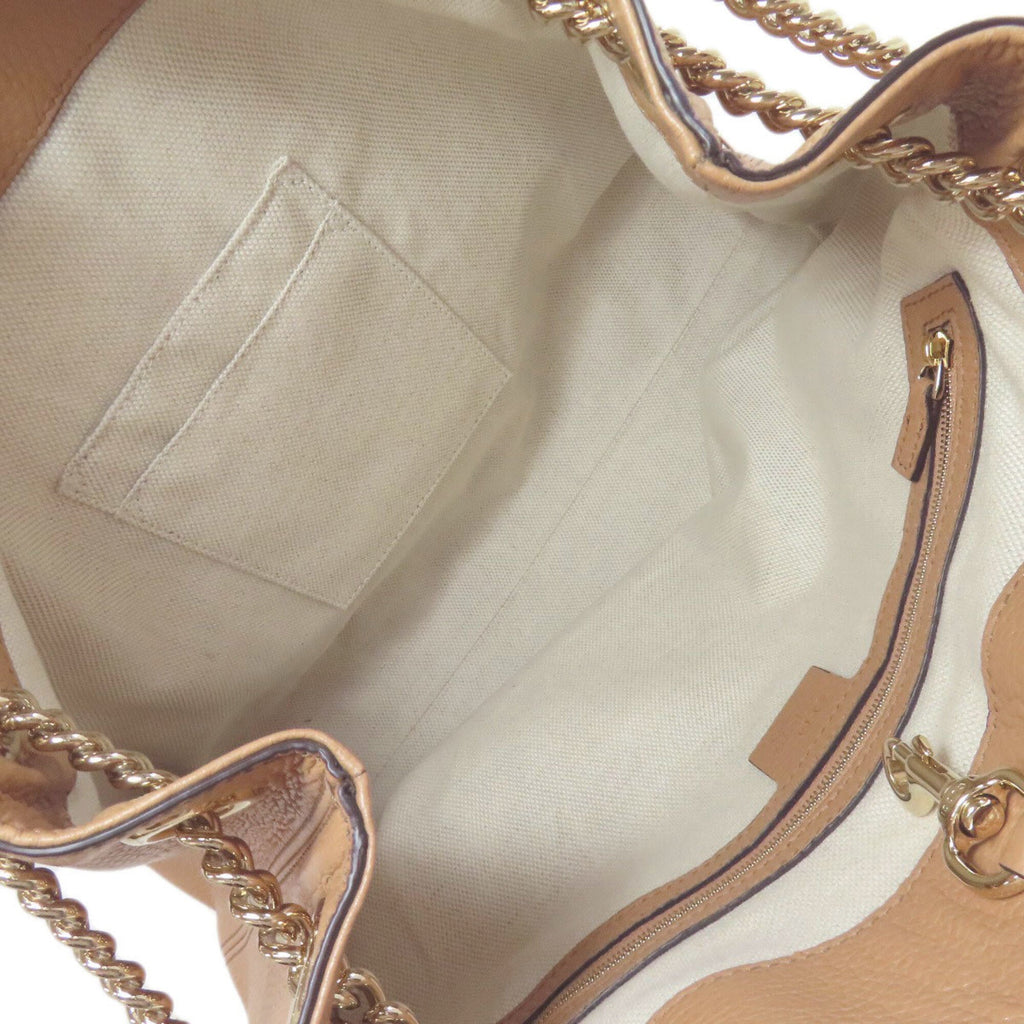 Gucci Brown Leather Tote Bag (Pre-Owned)
