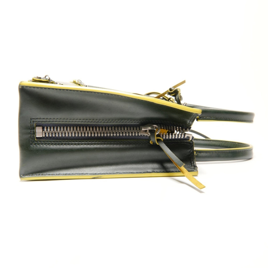Balenciaga Green Leather Hand