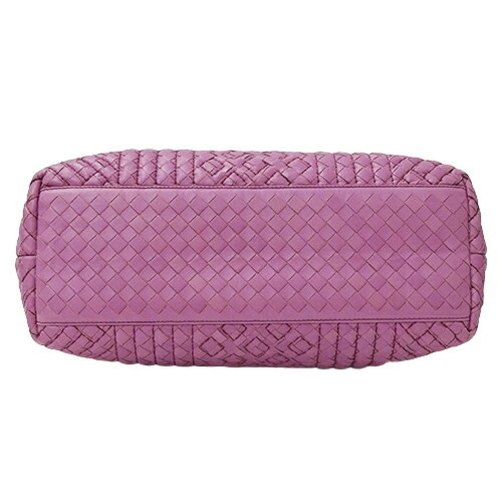 Bottega Veneta Pink Purple Leather Tote Bag