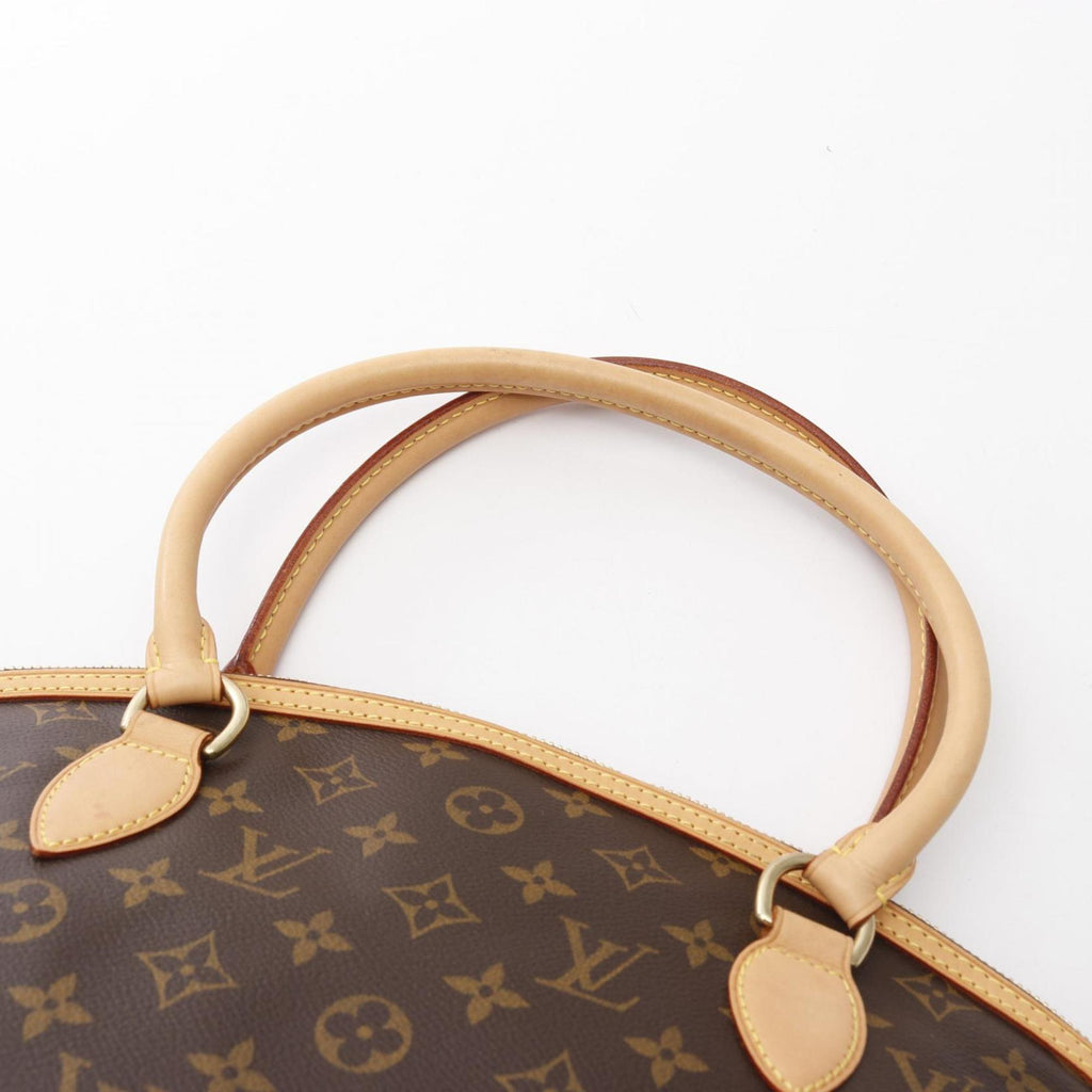 Louis Vuitton Brown Coated Canvas Leather Tote Bag