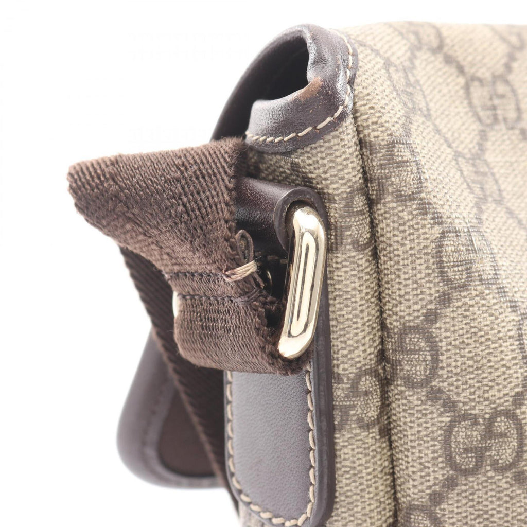 Gucci Beige Brown Pvc Leather Handbag Shoulder Bag (Pre-Owned)