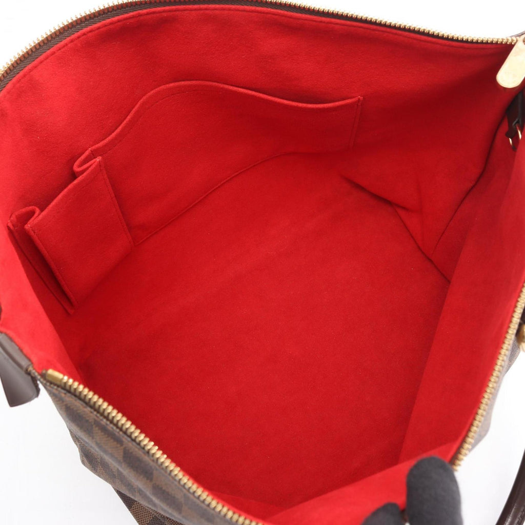 Louis Vuitton Brown Coated Canvas Damier Canvas Pvc Leather Tote Bag