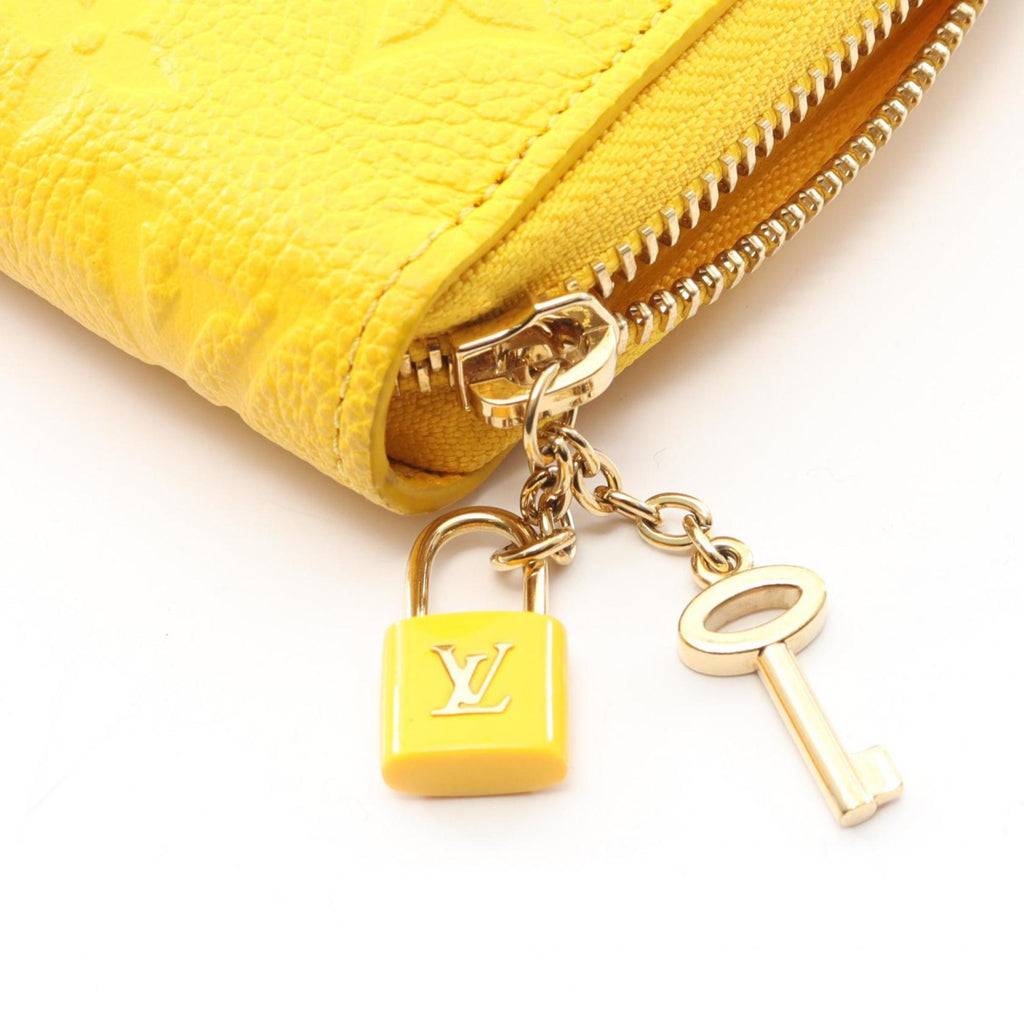Louis Vuitton Monogram Empreinte Yellow Monogram Empreinte Long Wallet