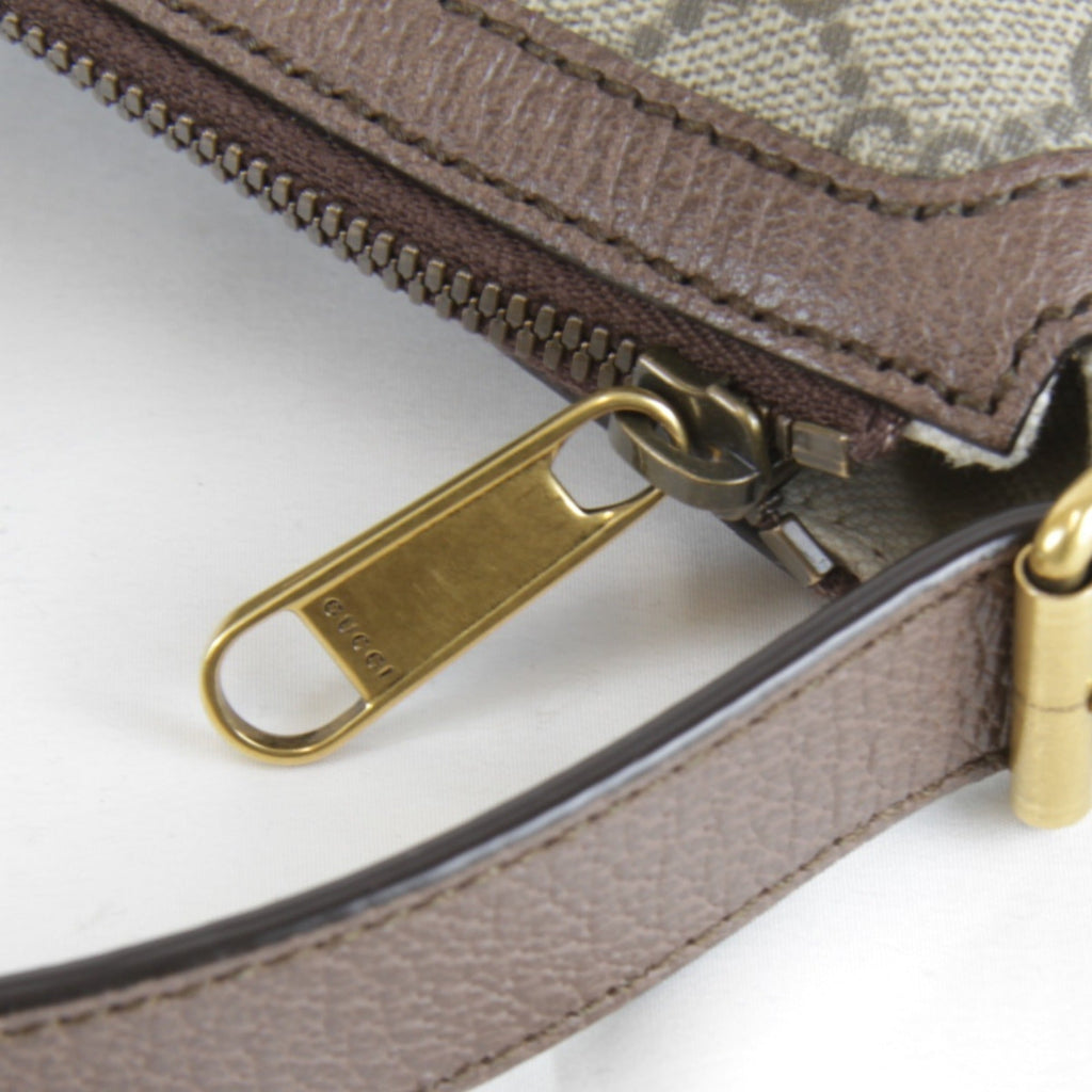 Gucci Ophidia Brown Gg Supreme Shoulder Bag (Pre-Owned)