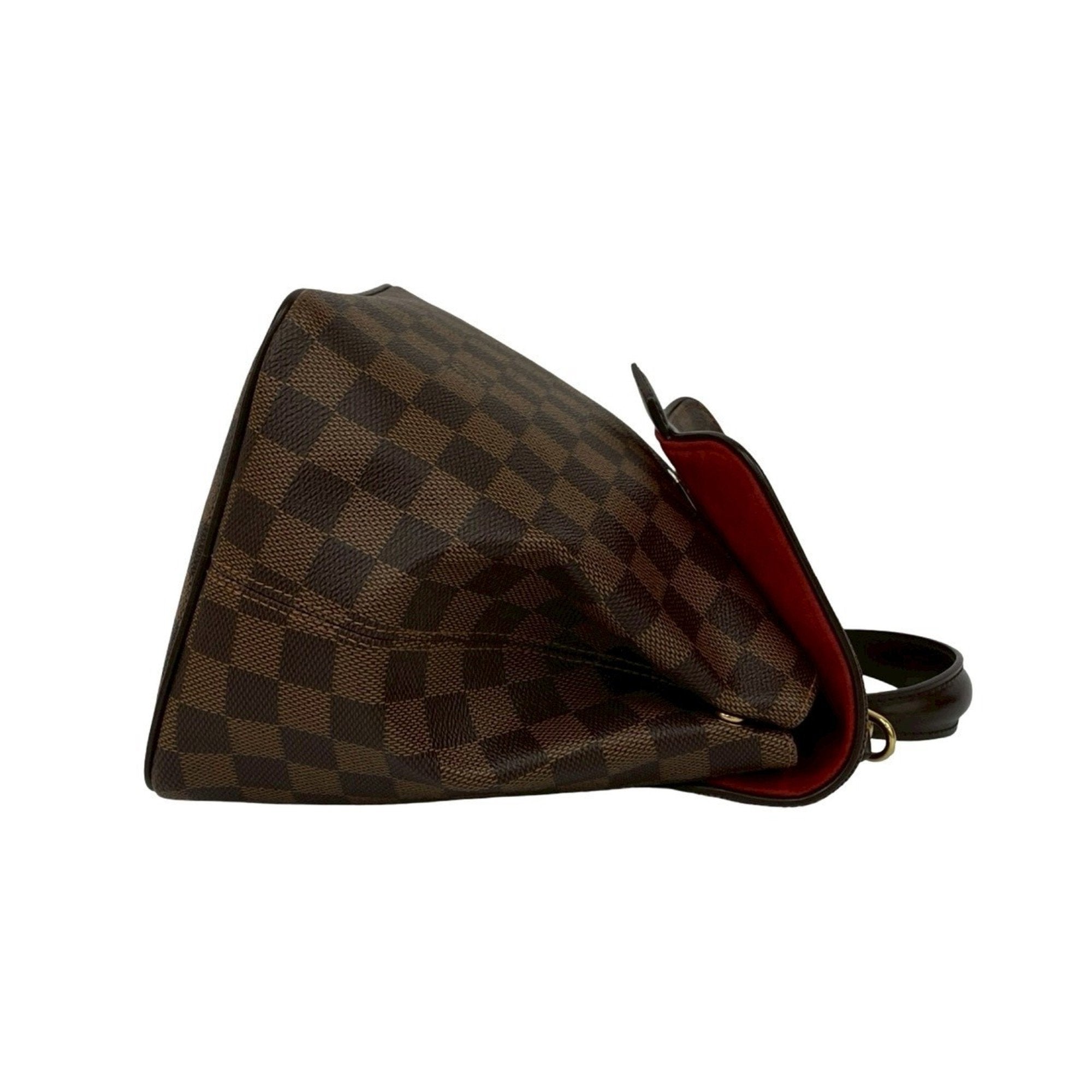 Louis Vuitton Brown Leather Pvc Handbag Shoulder Bag Tote Bag