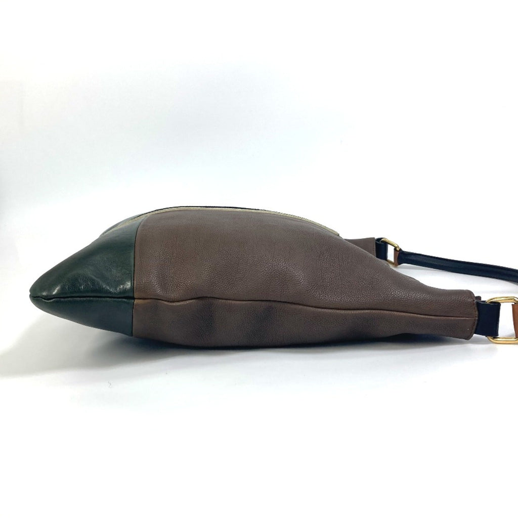 Celine Brown Leather Shoulder Bag
