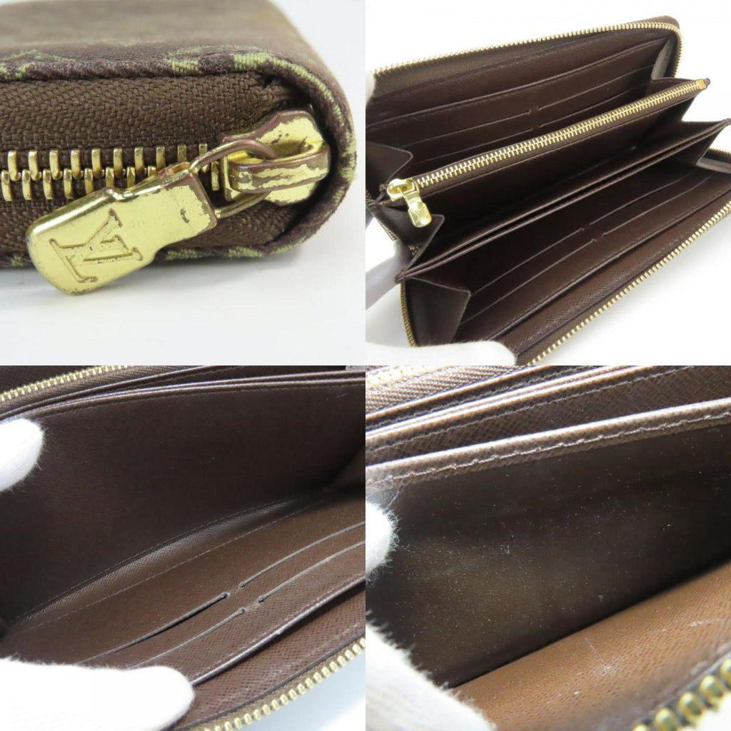 Louis Vuitton Brown Ebene Monogram Mini Lin Long Wallet