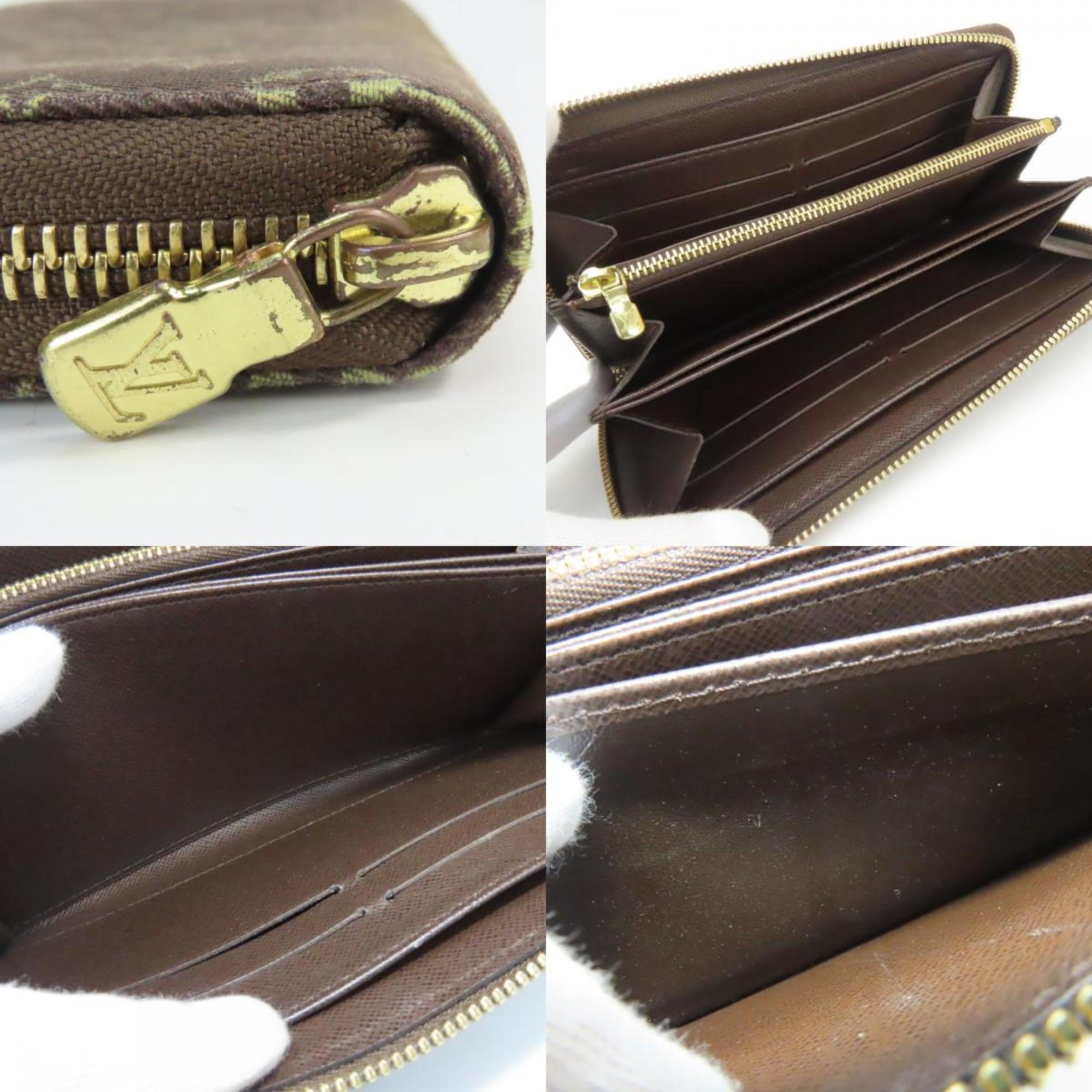 Louis Vuitton Brown Ebene Monogram Mini Lin Long Wallet