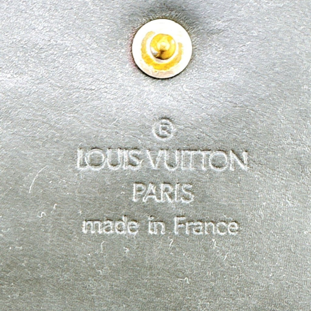 Louis Vuitton Monogram Mat Black Noir Monogram Mat Wallet (Tri-Fold)