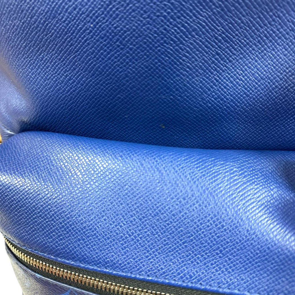 Louis Vuitton Taigarama Blue Taiga Leather Backpack