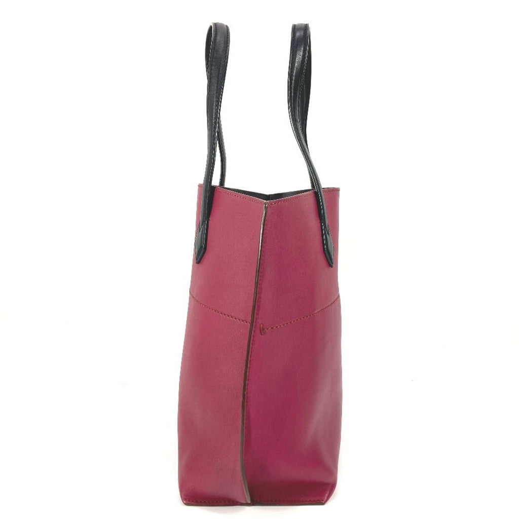 Fendi Black Purple Leather Shoulder Bag Tote Bag