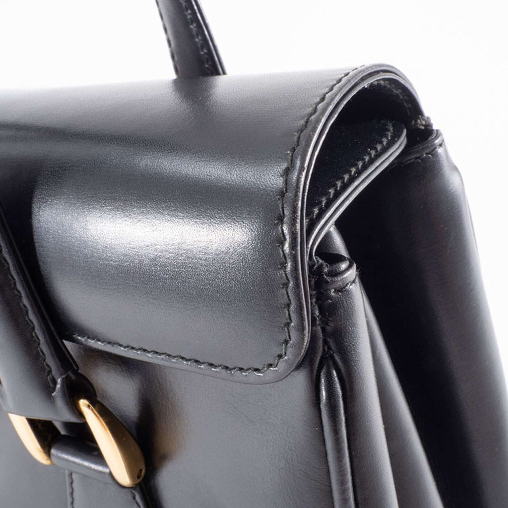Gucci Black Leather Handbag (Pre-Owned)