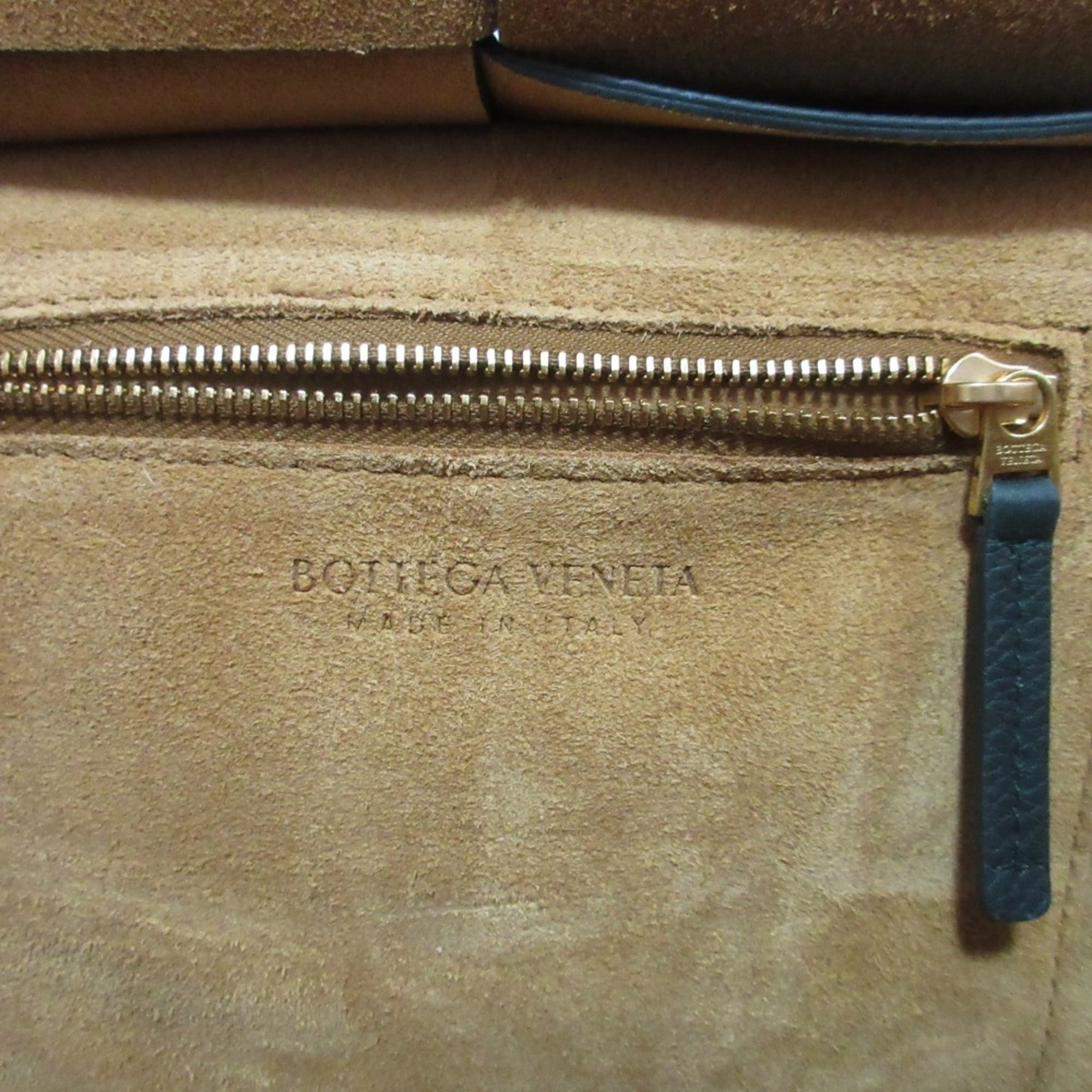 Bottega Veneta Green Leather Handbag Shoulder Bag