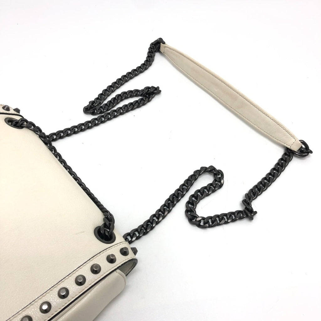 Prada White Leather Shoulder Bag