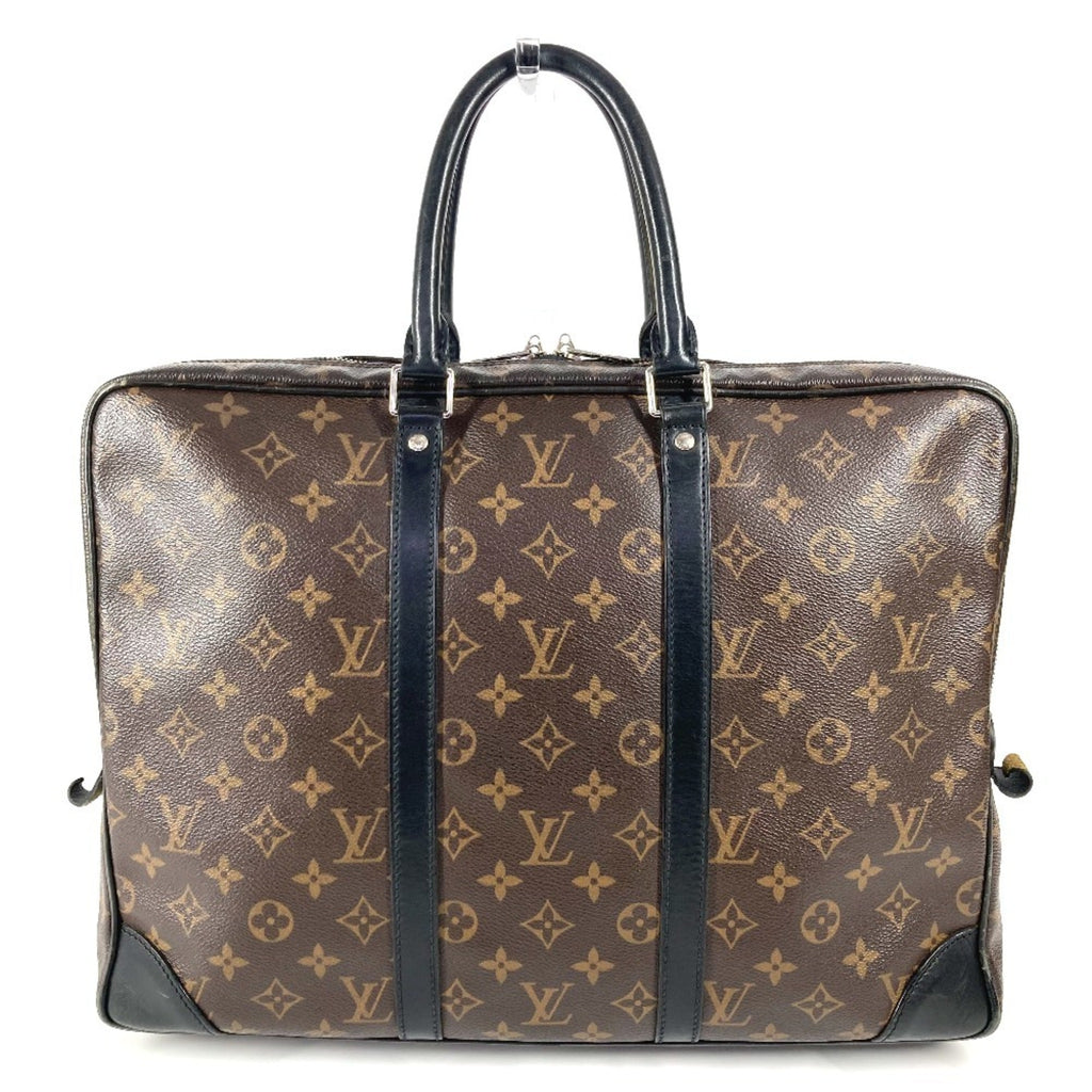Louis Vuitton Black Brown Monogram Canvas Tote Bag