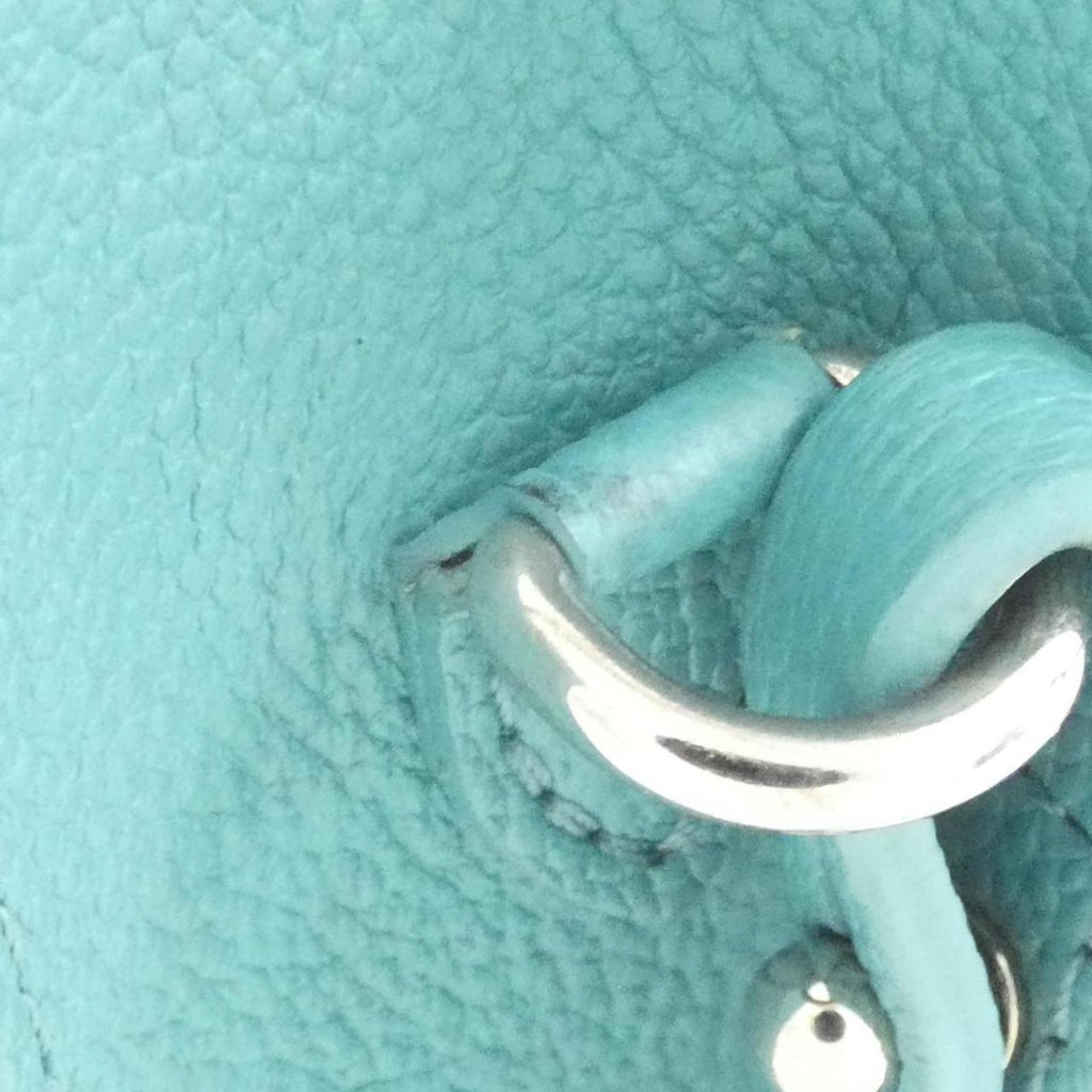 Louis Vuitton Turquoise Leather Handbag