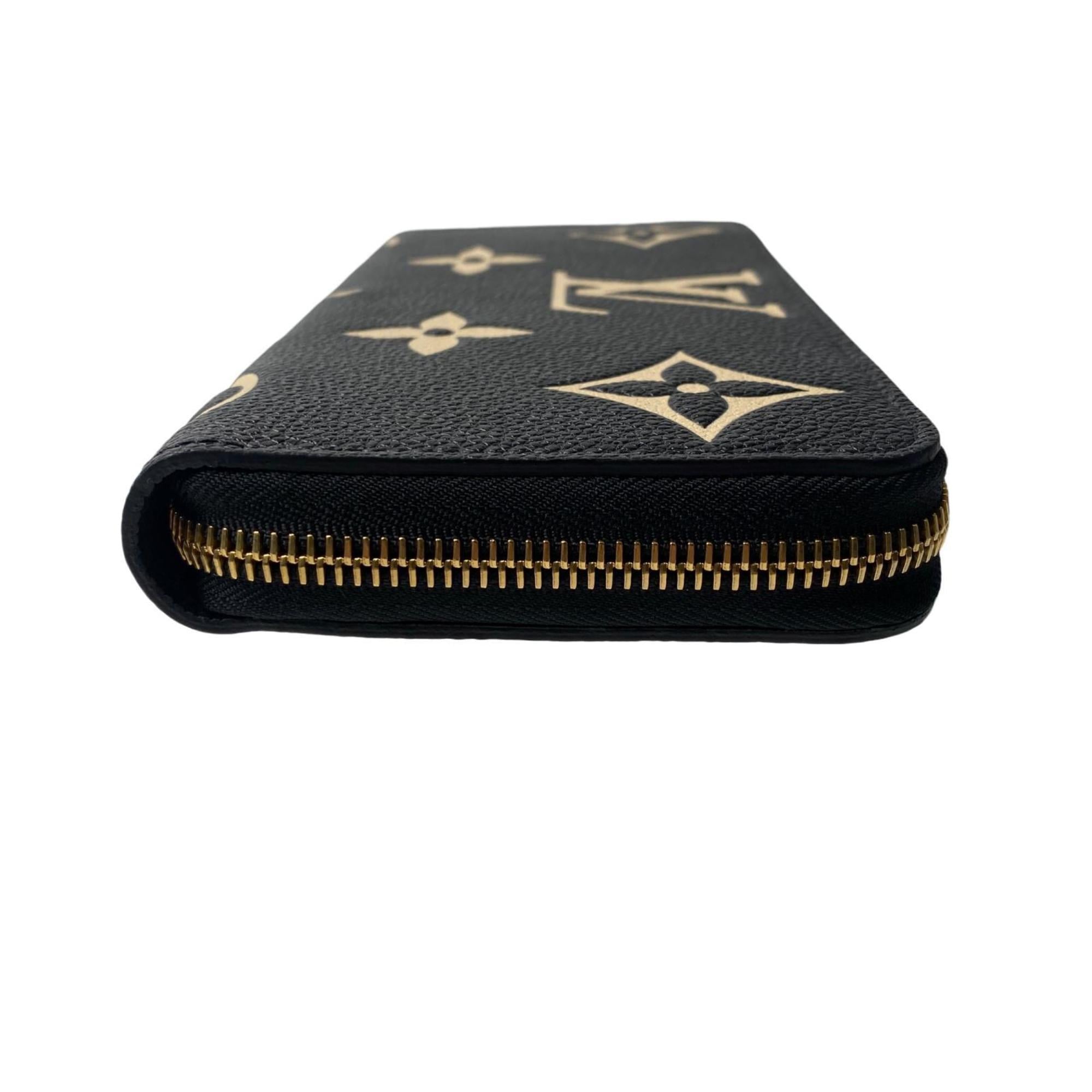 Louis Vuitton Black Leather Long Wallet