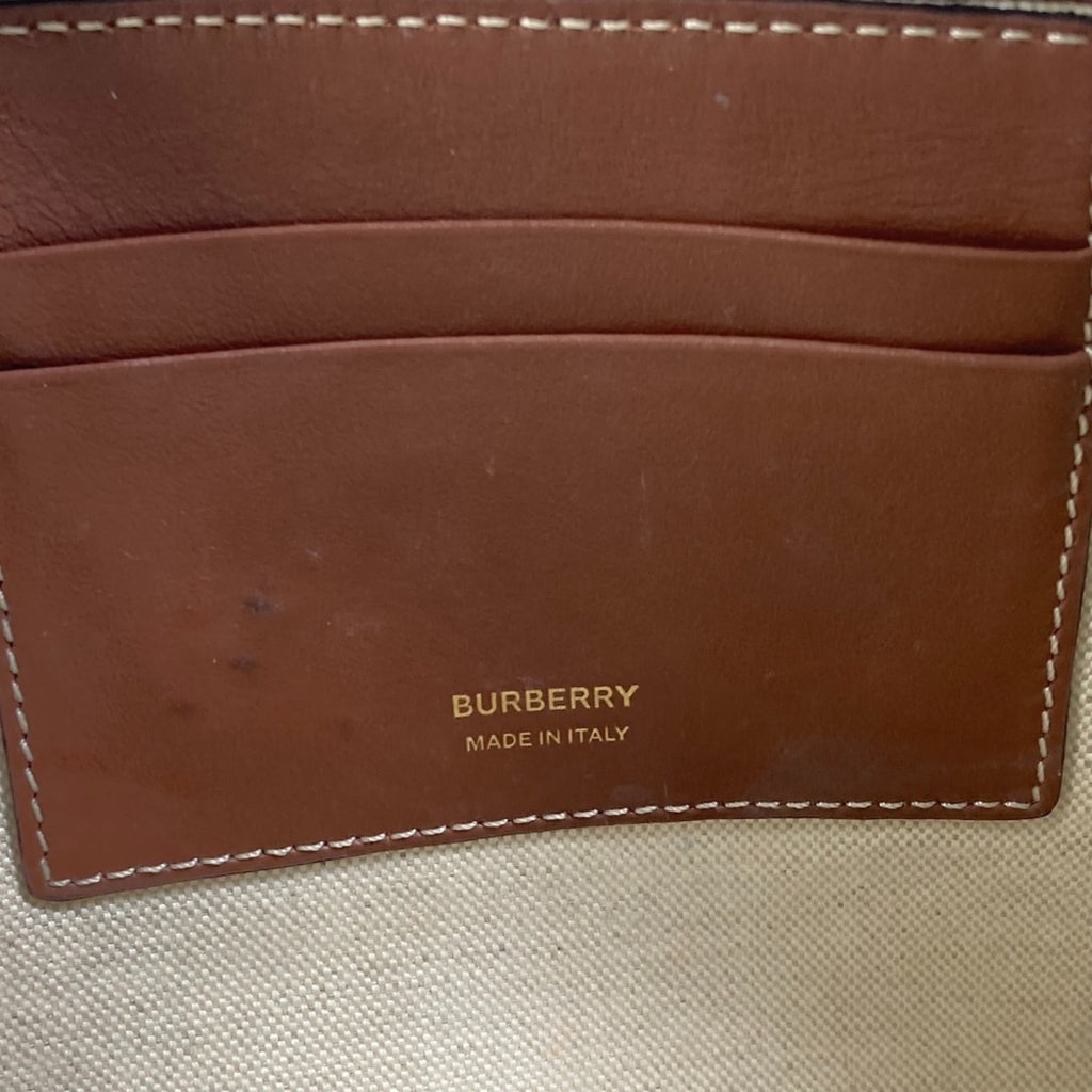 Burberry Brown Pvc Leather Clutch Bag