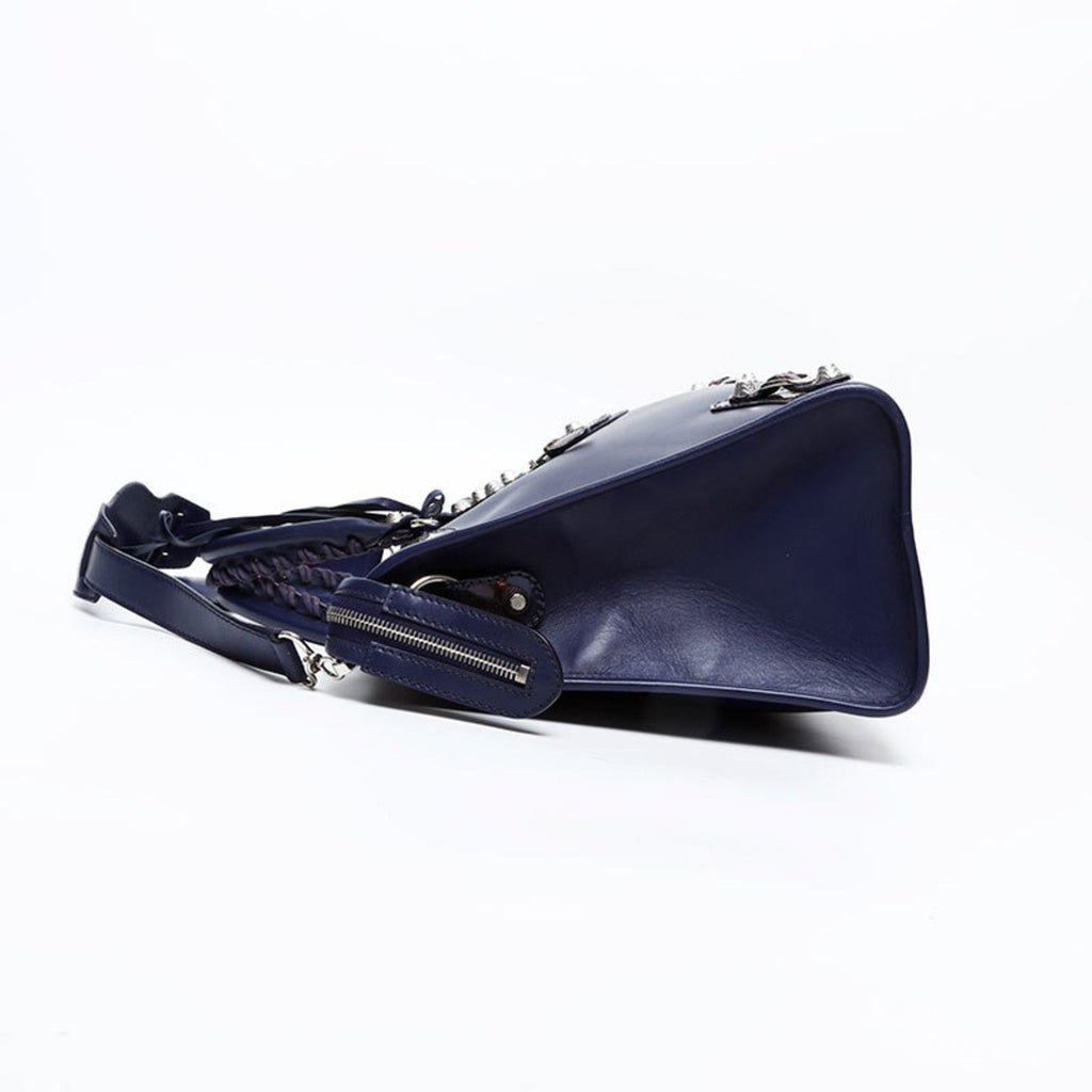 Balenciaga Purple Leather Hand