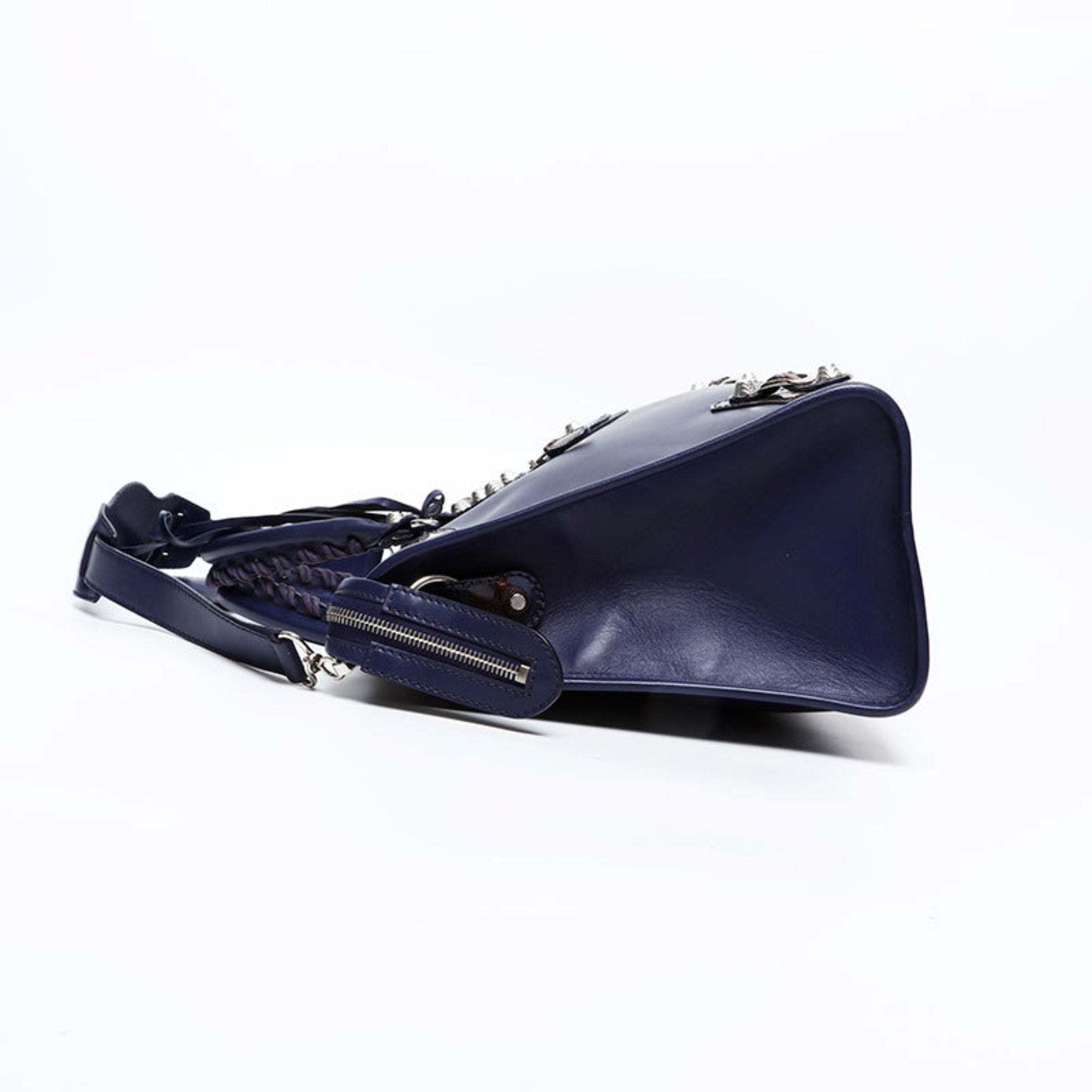 Balenciaga Purple Leather Hand