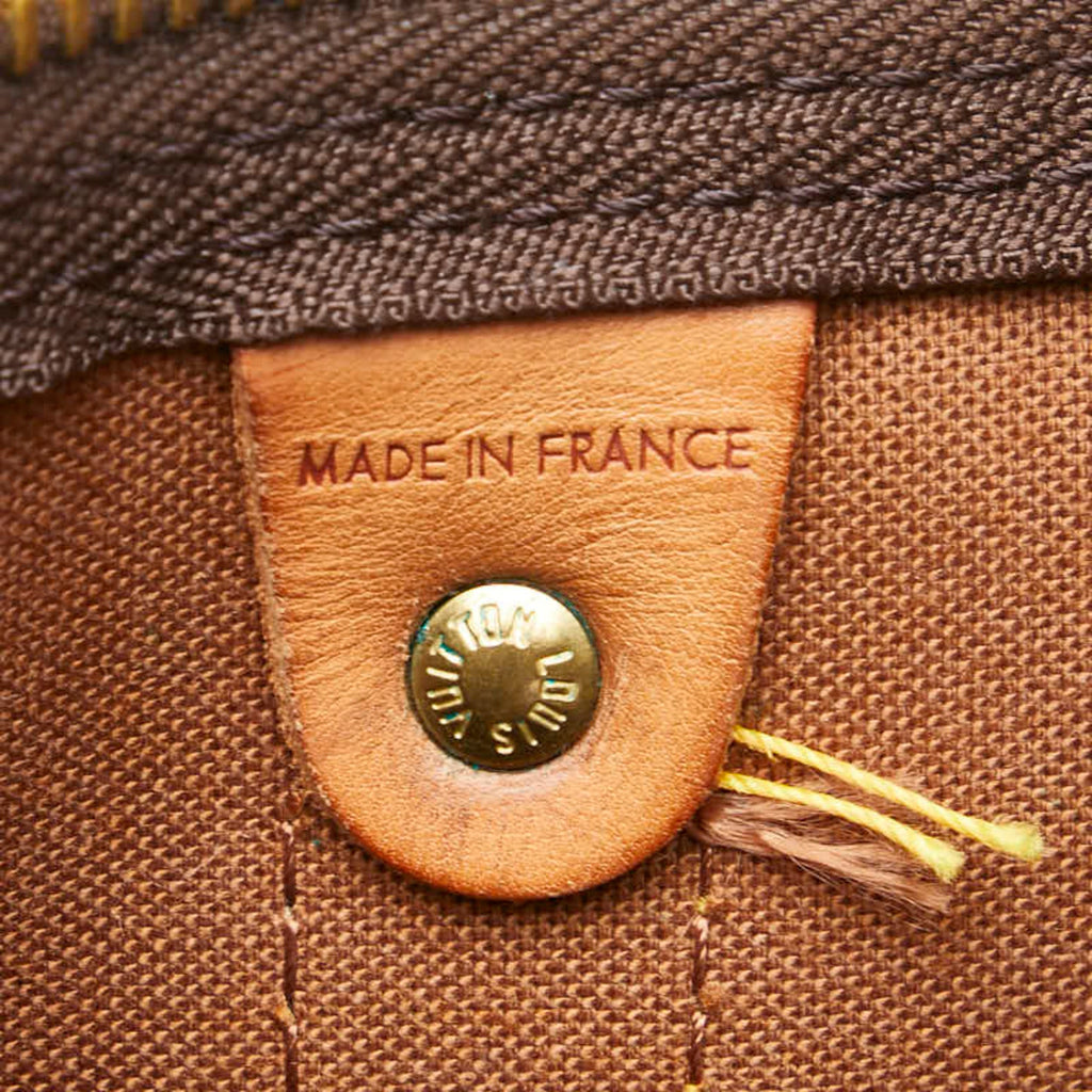 Louis Vuitton Brown Pvc Leather Boston Bag