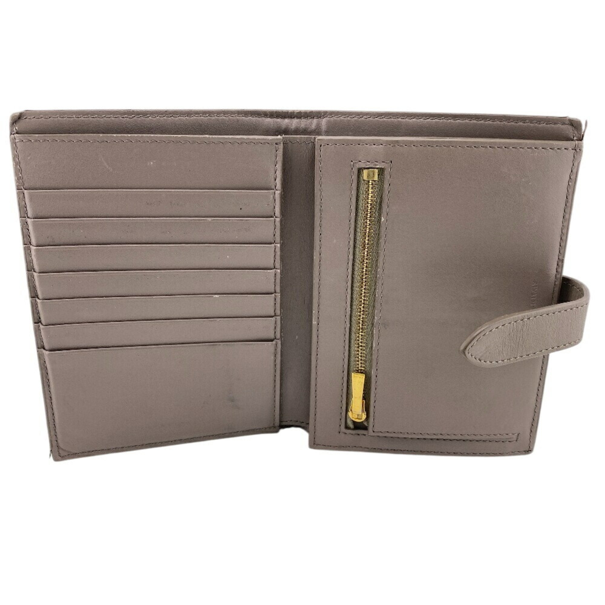 Celine Beige Leather Wallet (Bi-Fold)